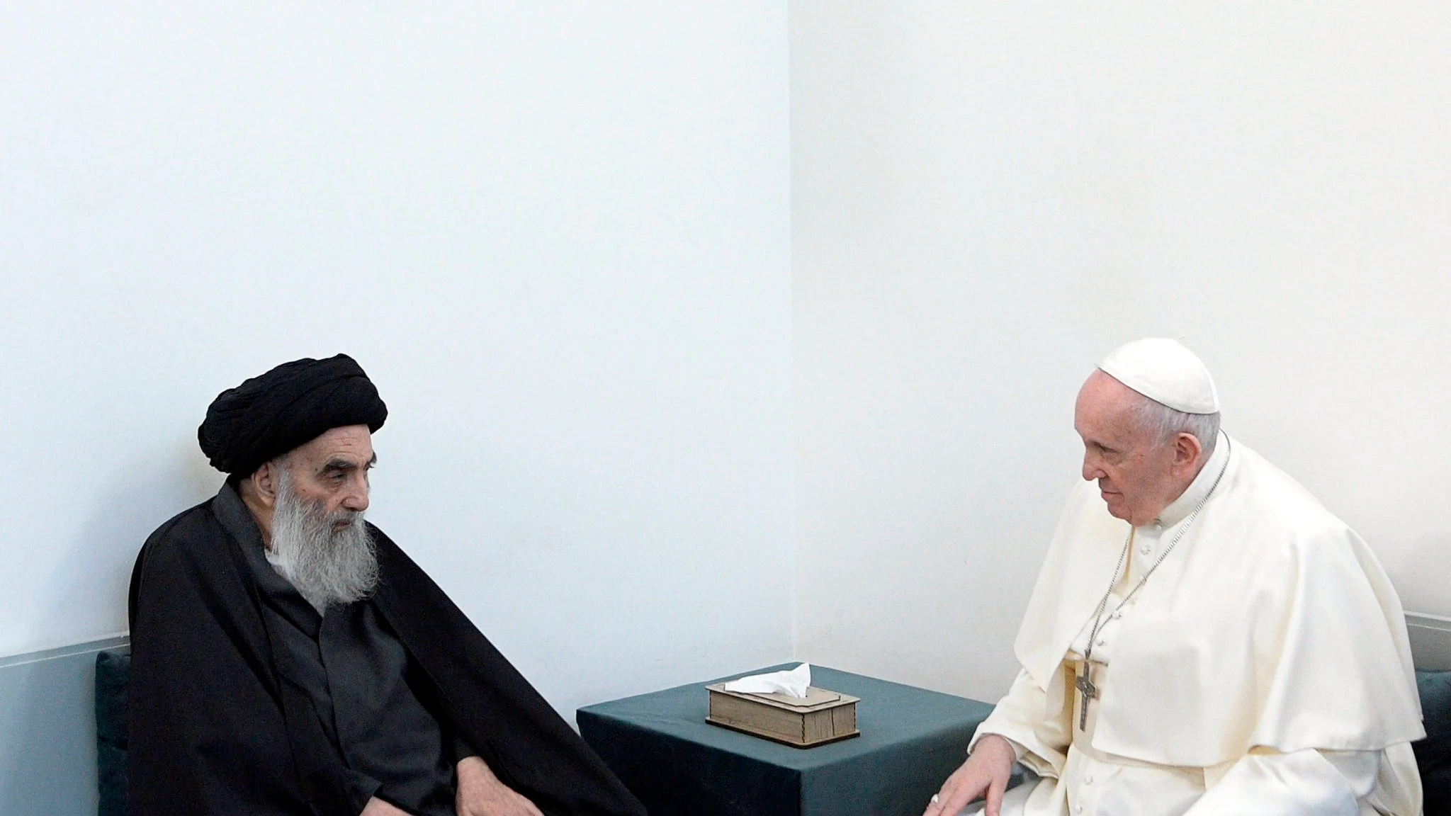 Encuentro el Ayatolá Al-Sistani y el papa Francisco