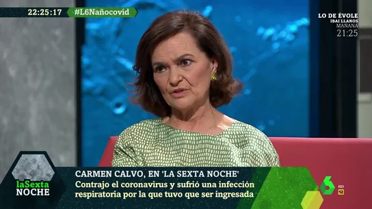 La emoción de Carmen Calvo al recordar haber pasado el coronavirus: "Cuando me levanto pienso en la gente en las UCI" La emoción de Carmen Calvo al recordar haber pasado el coronavirus: "Cuando me levanto pienso en la gente en las UCI"