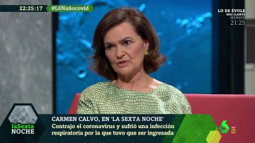 La emoción de Carmen Calvo al recordar haber pasado el coronavirus: "Cuando me levanto pienso en la gente en las UCI"