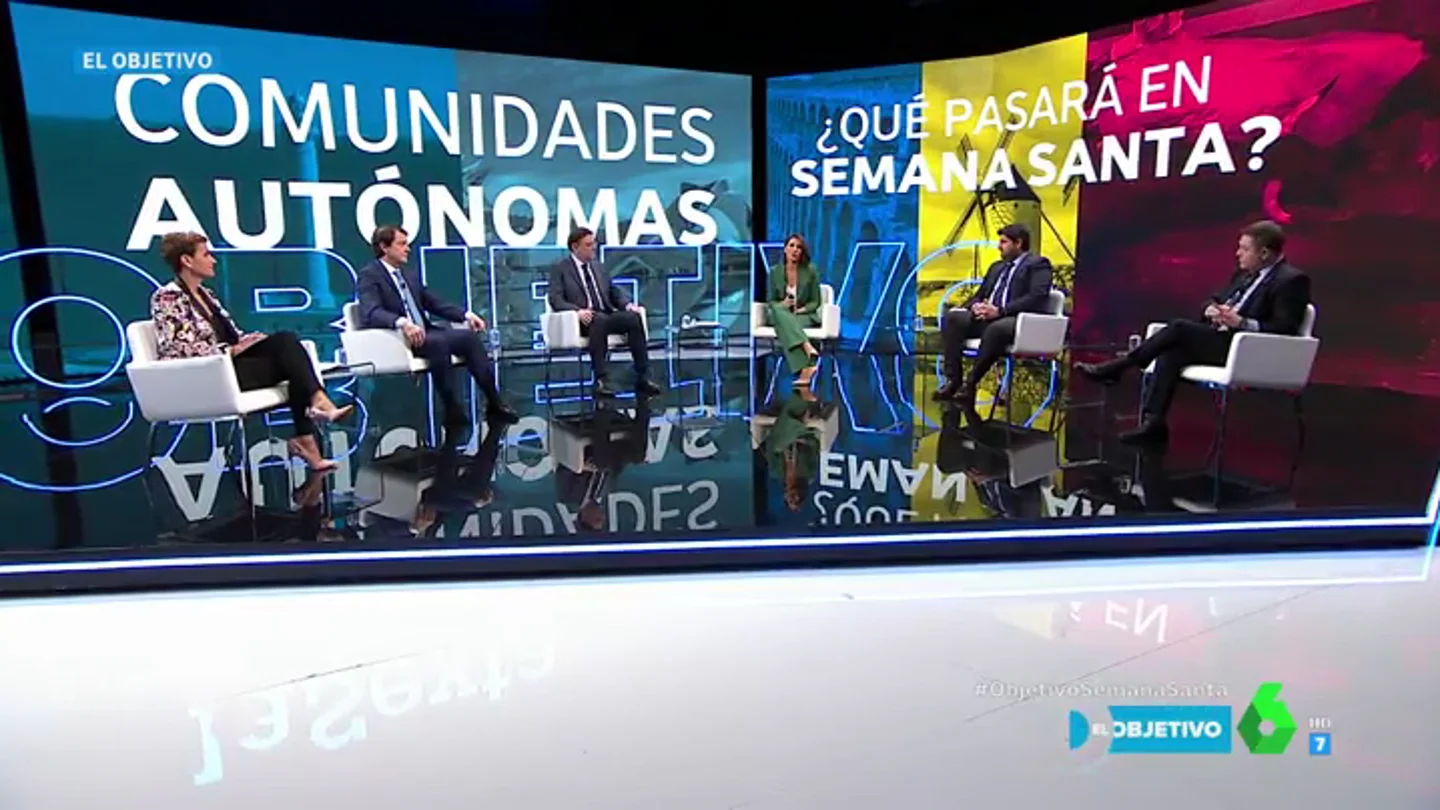 ¿Deben cerrar perimetralmente las CCAA en Semana Santa? Los presidentes autonómicos responden en 'El Objetivo' ¿Deben cerrar perimetralmente las CCAA en Semana Santa? Los presidentes autonómicos responden en 'El Objetivo'