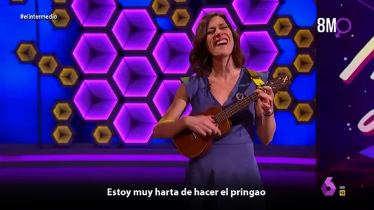 El emotivo himno feminista de Cristina Gallego en directo: "Hoy no me voy a callar, porque hoy tú me vas a escuchar" El emotivo himno feminista de Cristina Gallego en directo: "Hoy no me voy a callar, porque hoy tú me vas a escuchar"