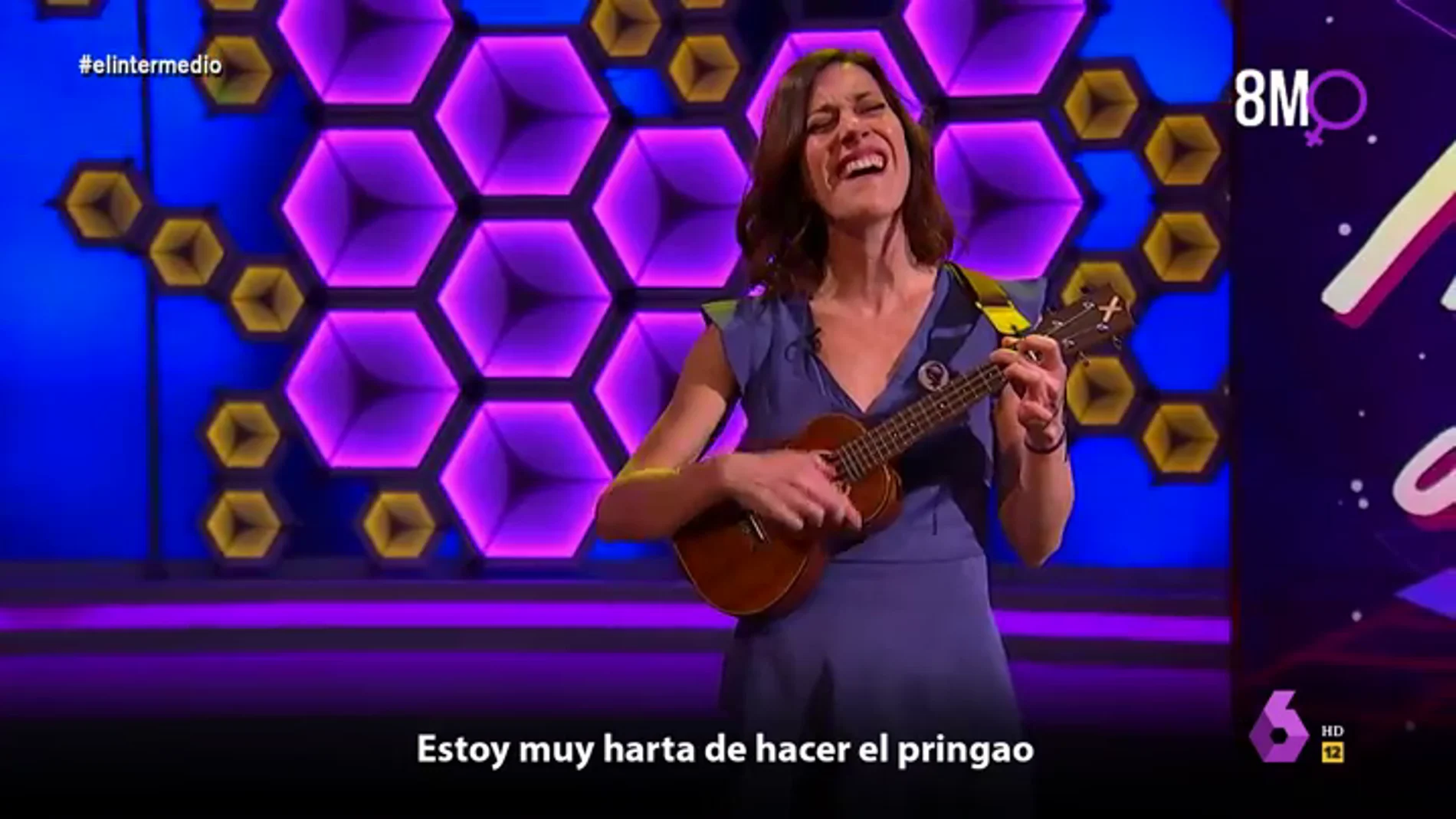 El emotivo himno feminista de Cristina Gallego en directo: "Hoy no me voy a callar, porque hoy tú me vas a escuchar"
