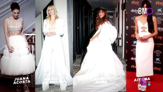 El blanco triunfa en los Goya 2021: del sujetador joya de Natalia de Molina al look años 90 de Aitana El blanco triunfa en los Goya 2021: del sujetador joya de Natalia de Molina al look años 90 de Aitana
