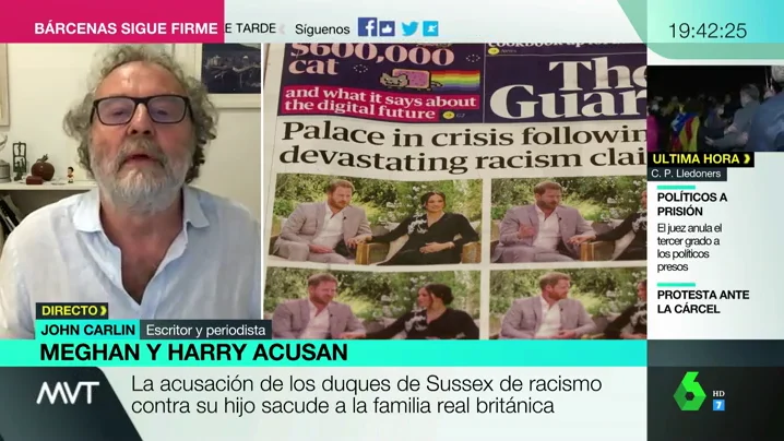 John Carlin, sobre las confesiones de Meghan y Harry: "No es de buena gente salir a contar al mundo los trapos sucios"