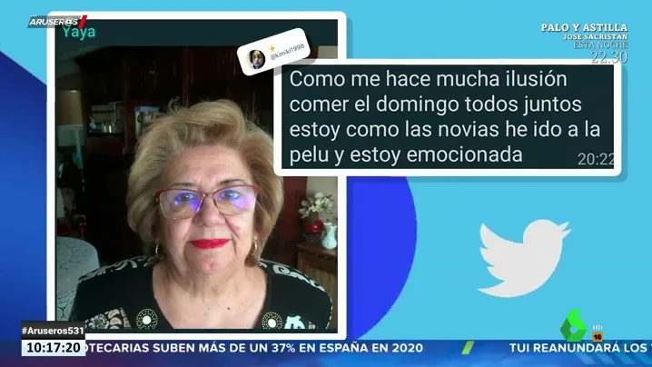 El mensaje viral de una abuela a su familia: "Me hace mucha ilusión comer con vosotros, así que he ido a la pelu"