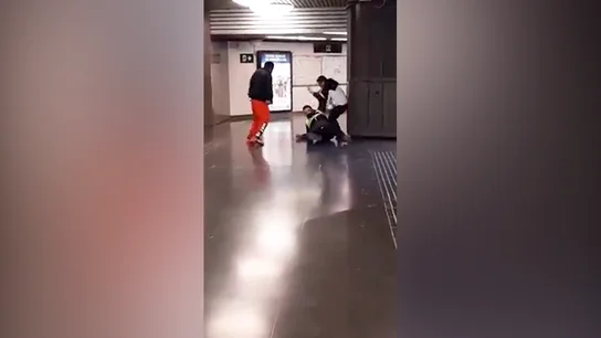 Imagen del momento de la agresión Agresión