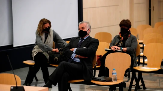 El extesorero del PP, Luis Bárcenas, durante una de las sesiones del juicio. El extesorero del PP, Luis Bárcenas, durante una de las sesiones del juicio.
