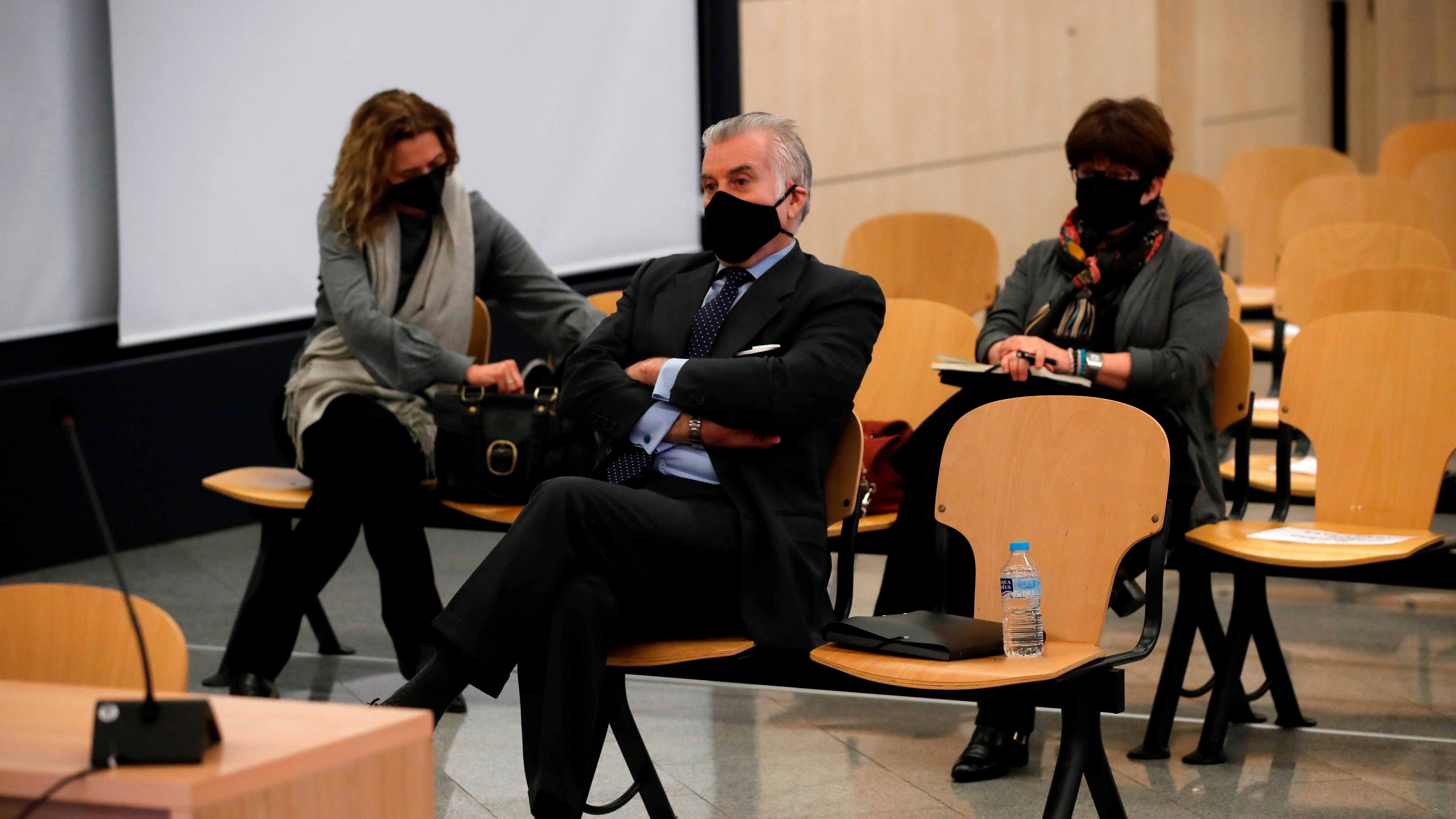 El extesorero del PP, Luis Bárcenas, durante una de las sesiones del juicio.