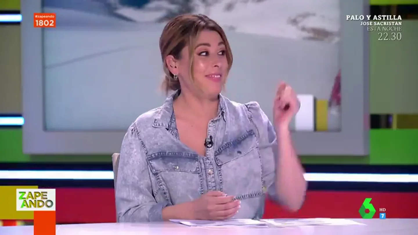 El gesto de Valeria Ros sobre lo que se ha encontrado en Tinder que sorprende a Lorena Castell: "¿Qué es eso?" El gesto de Valeria Ros sobre lo que se ha encontrado en Tinder que sorprende a Lorena Castell: "¿Qué es eso?"