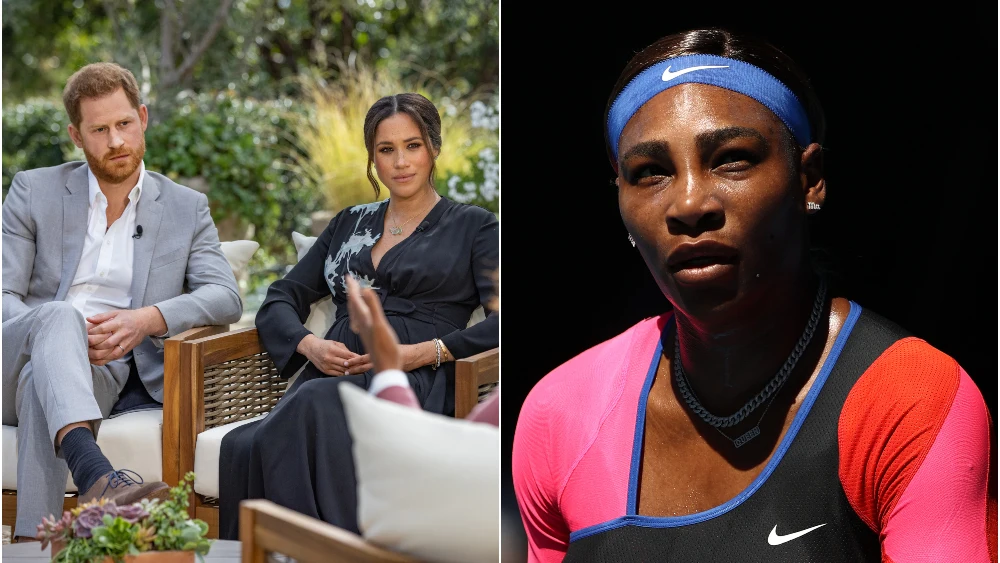 Enrique de Sussex, Meghan de Sussex y Serena Williams Enrique de Sussex, Meghan de Sussex y Serena Williams