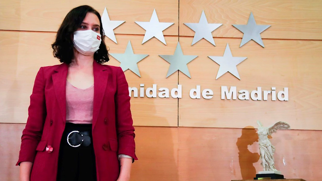 La presidenta de la Comunidad de Madrid, Isabel Díaz Ayuso