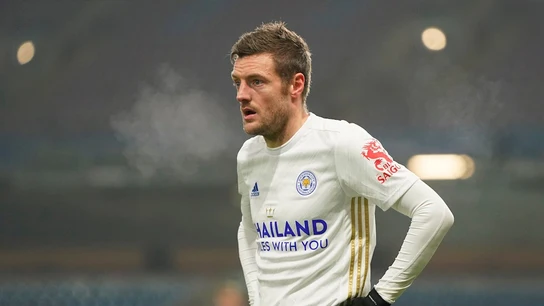 Jamie Vardy, con el Leicester Jamie Vardy, con el Leicester