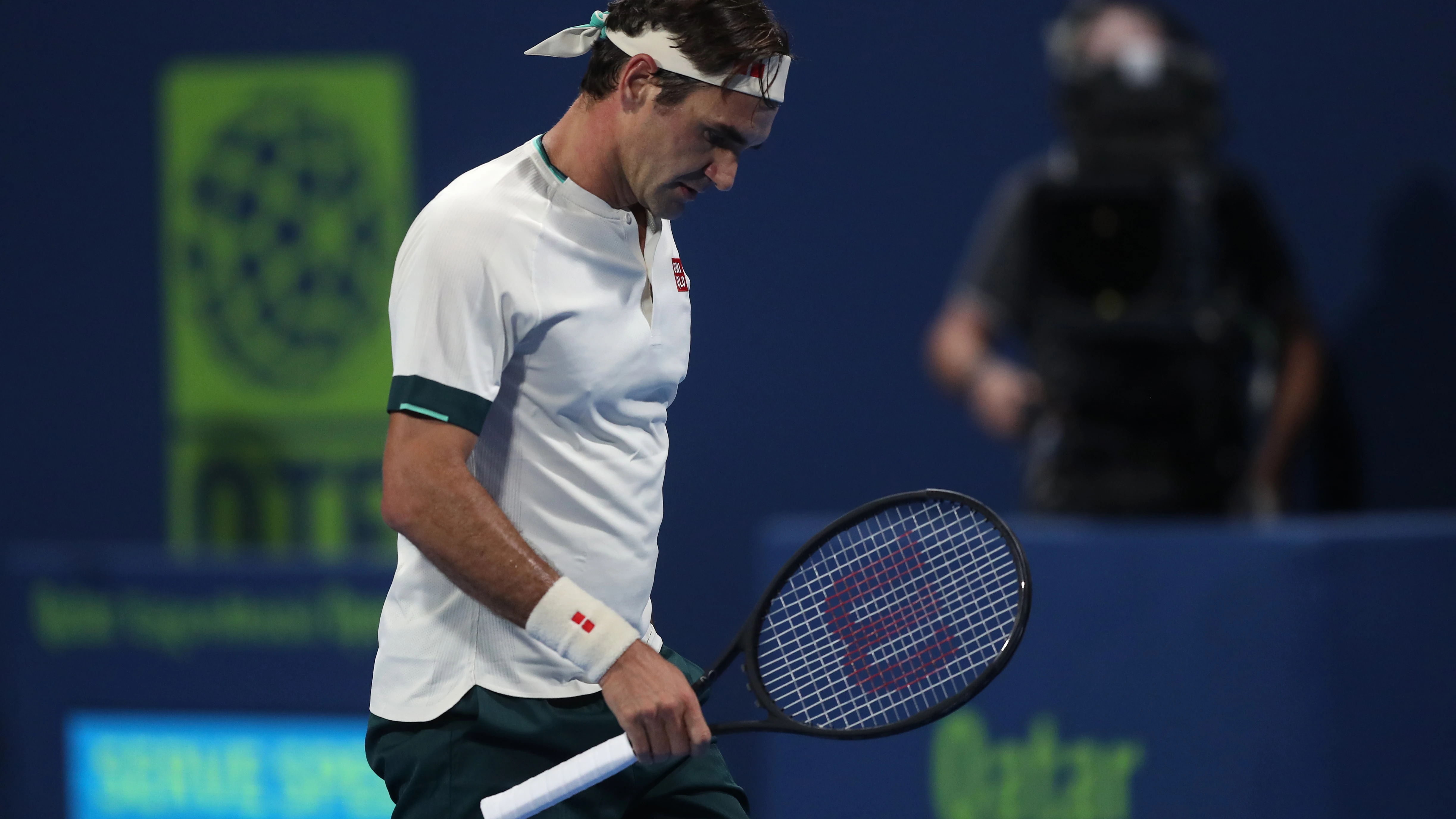 Roger Federer, en el Open 250 de Doha