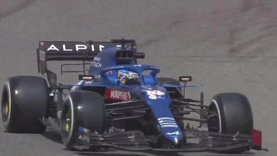 Fernando Alonso, en el Alpine Fernando Alonso, en el Alpine