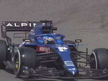 Fernando Alonso, en el Alpine Fernando Alonso, en el Alpine