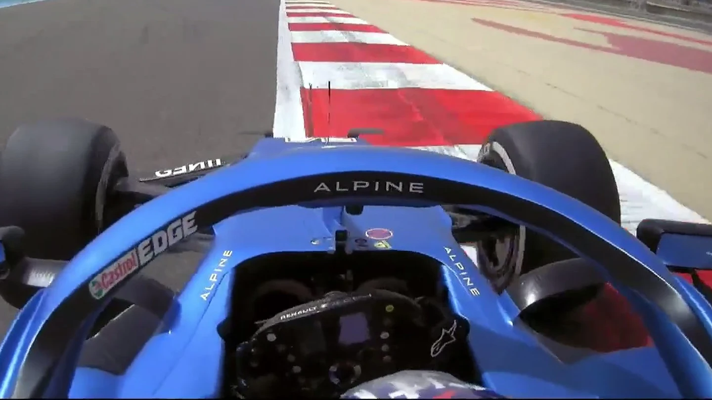 Fernando Alonso, en el Alpine A521 Fernando Alonso, en el Alpine A521