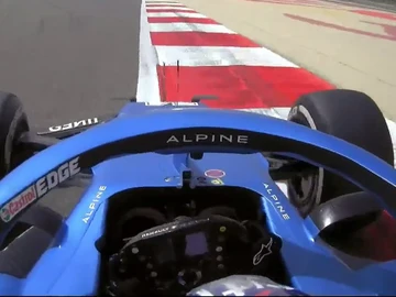 Fernando Alonso, en el Alpine A521 Fernando Alonso, en el Alpine A521