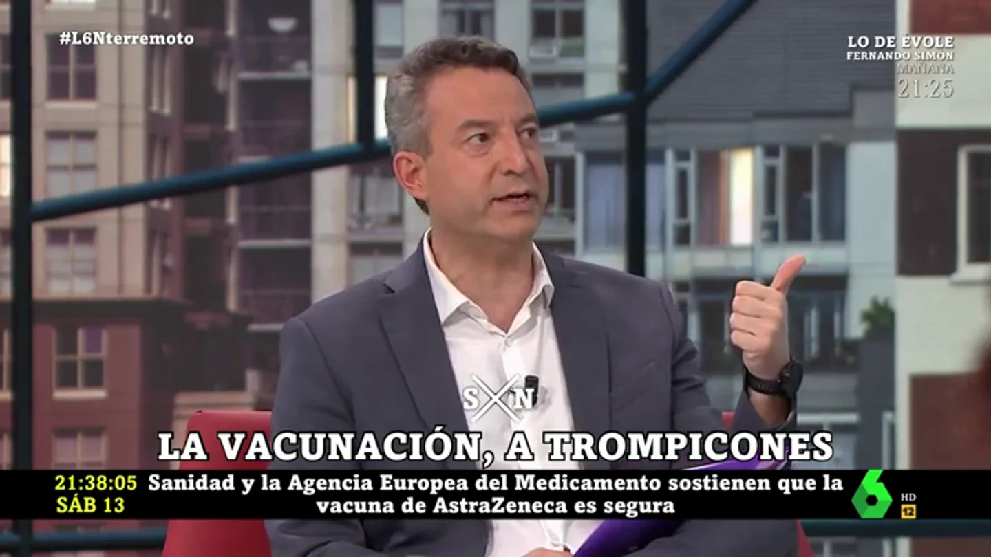 La crítica del doctor César Carballo a la "mala prensa" de la vacuna de AstraZeneca La crítica del doctor César Carballo a la "mala prensa" de la vacuna de AstraZeneca