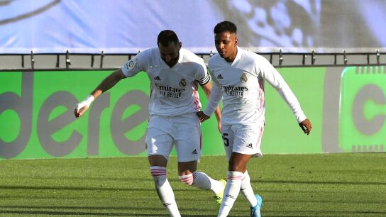 Benzema, con Rodrygo