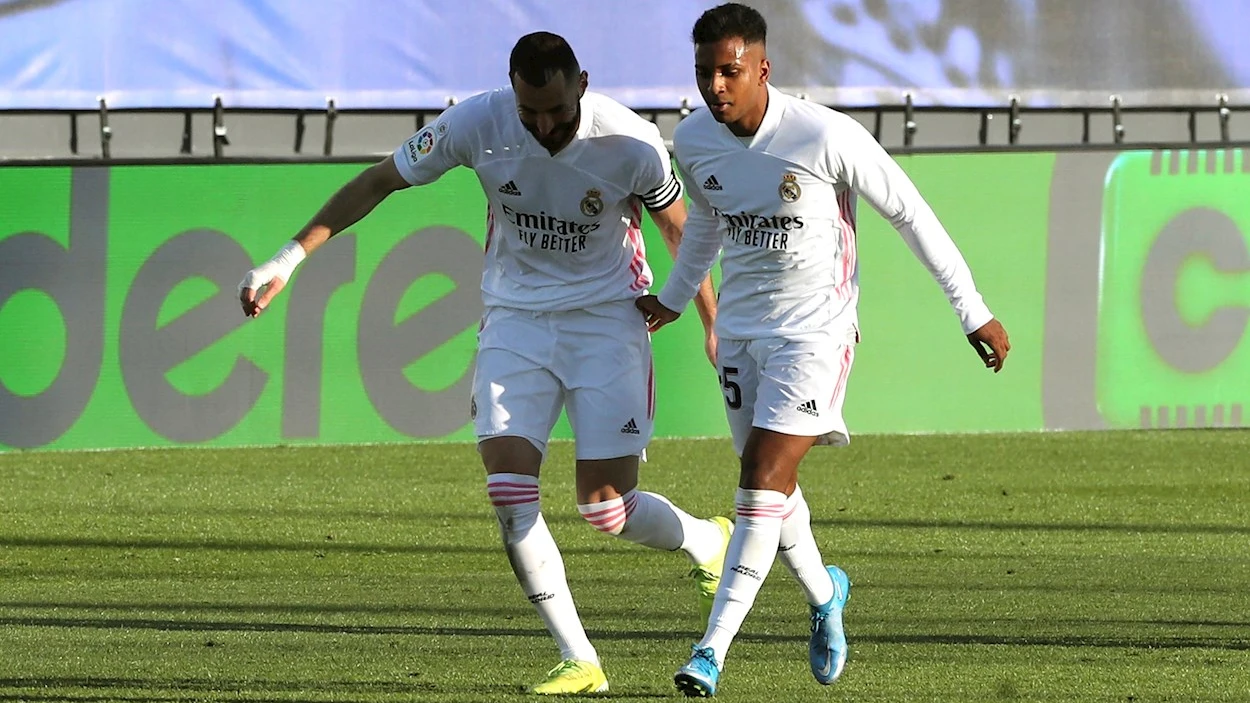 Benzema, con Rodrygo