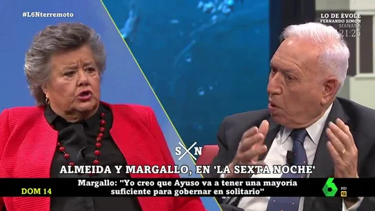 "Podemos me parece más anticonstitucional que Vox": el intenso cara a cara entre Margallo y Almeida "Podemos me parece más anticonstitucional que Vox": el intenso cara a cara entre Margallo y Almeida
