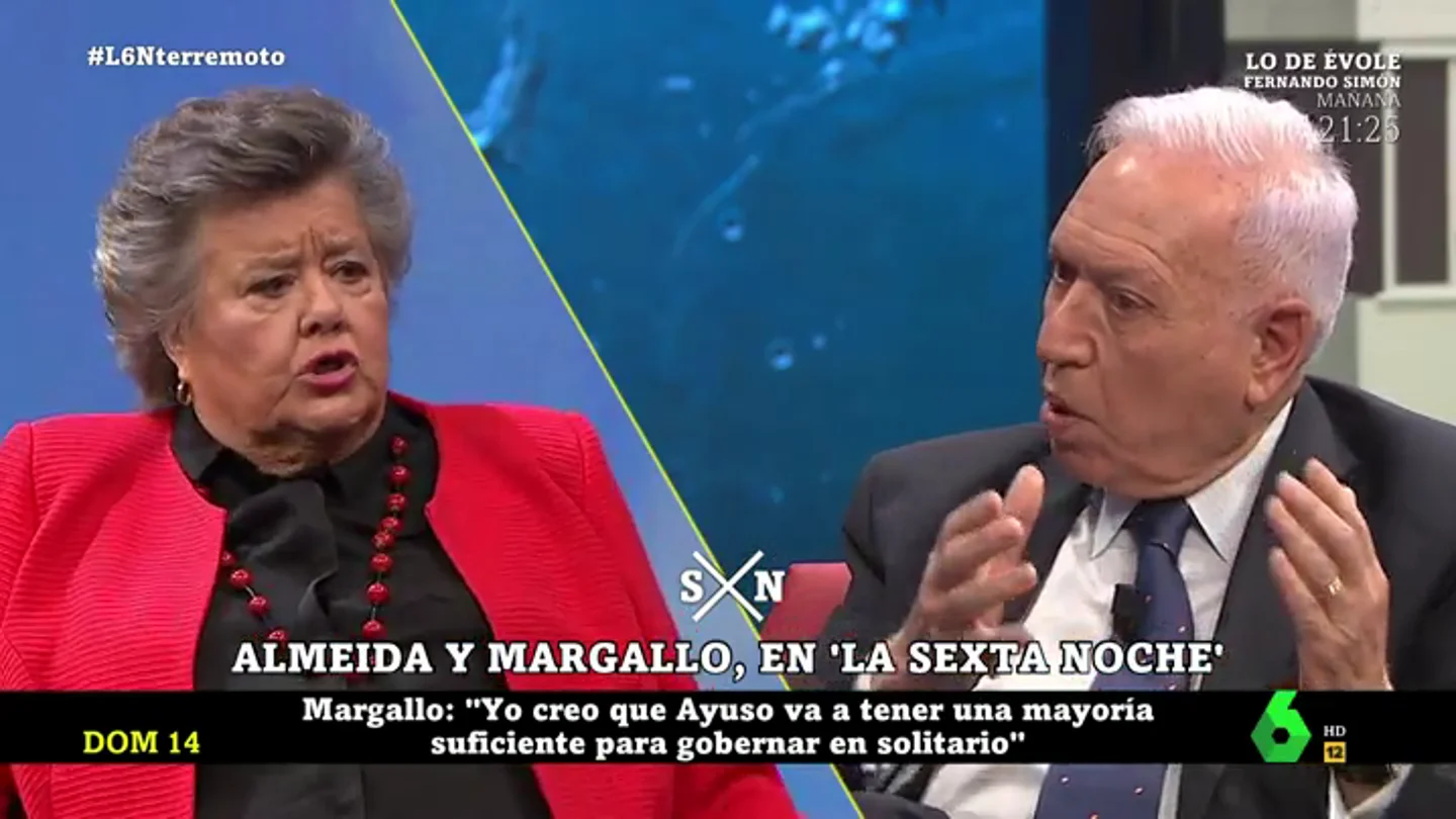 "Podemos me parece más anticonstitucional que Vox": el intenso cara a cara entre Margallo y Almeida "Podemos me parece más anticonstitucional que Vox": el intenso cara a cara entre Margallo y Almeida