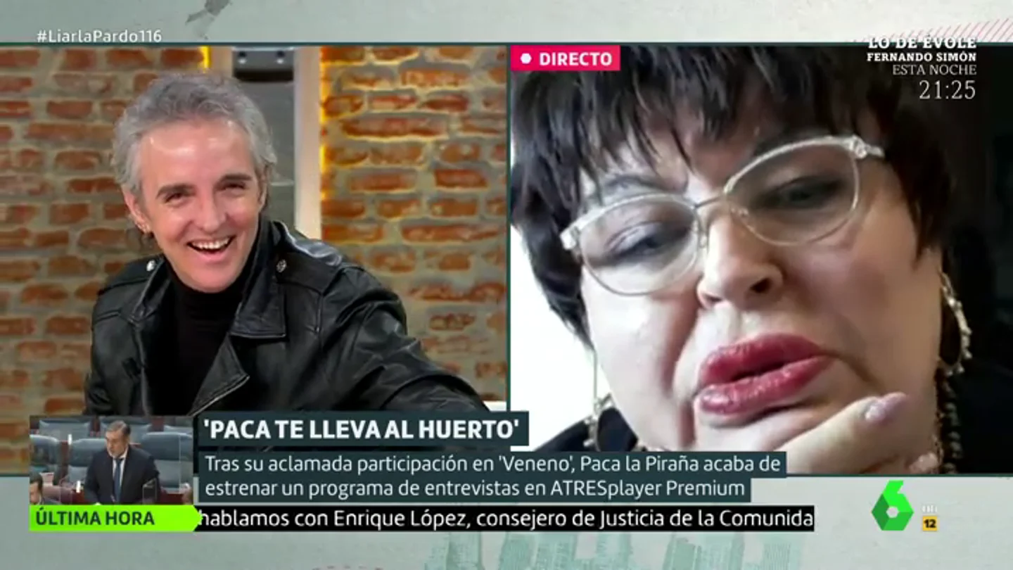 Paca la Piraña 'regaña' a Ramoncín: "Que se corte el pelo" Paca la Piraña 'regaña' a Ramoncín: "Que se corte el pelo"