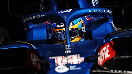 Fernando Alonso, en el Alpine Fernando Alonso, en el Alpine