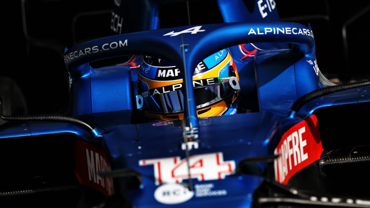 Fernando Alonso, en el Alpine Fernando Alonso, en el Alpine