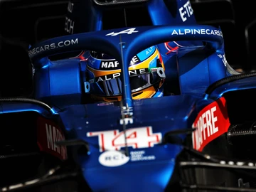 Fernando Alonso, en el Alpine Fernando Alonso, en el Alpine