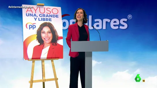 El primer y eufórico mitin electoral de Ayuso: "Si ser fascista es decir que los madrileños somos una raza superior soy culpable" El primer y eufórico mitin electoral de Ayuso: "Si ser fascista es decir que los madrileños somos una raza superior soy culpable"