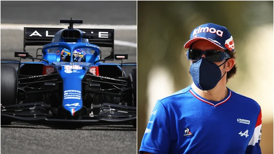 Fernando Alonso y el Alpine A521 Fernando Alonso y el Alpine A521
