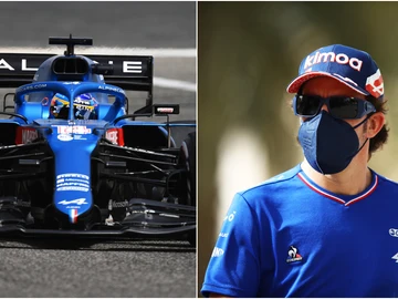 Fernando Alonso y el Alpine A521 Fernando Alonso y el Alpine A521