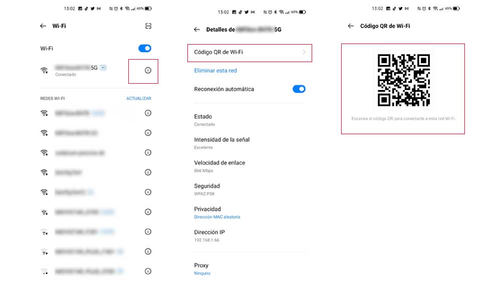 Generando un código QR para compartir el Wi-Fi