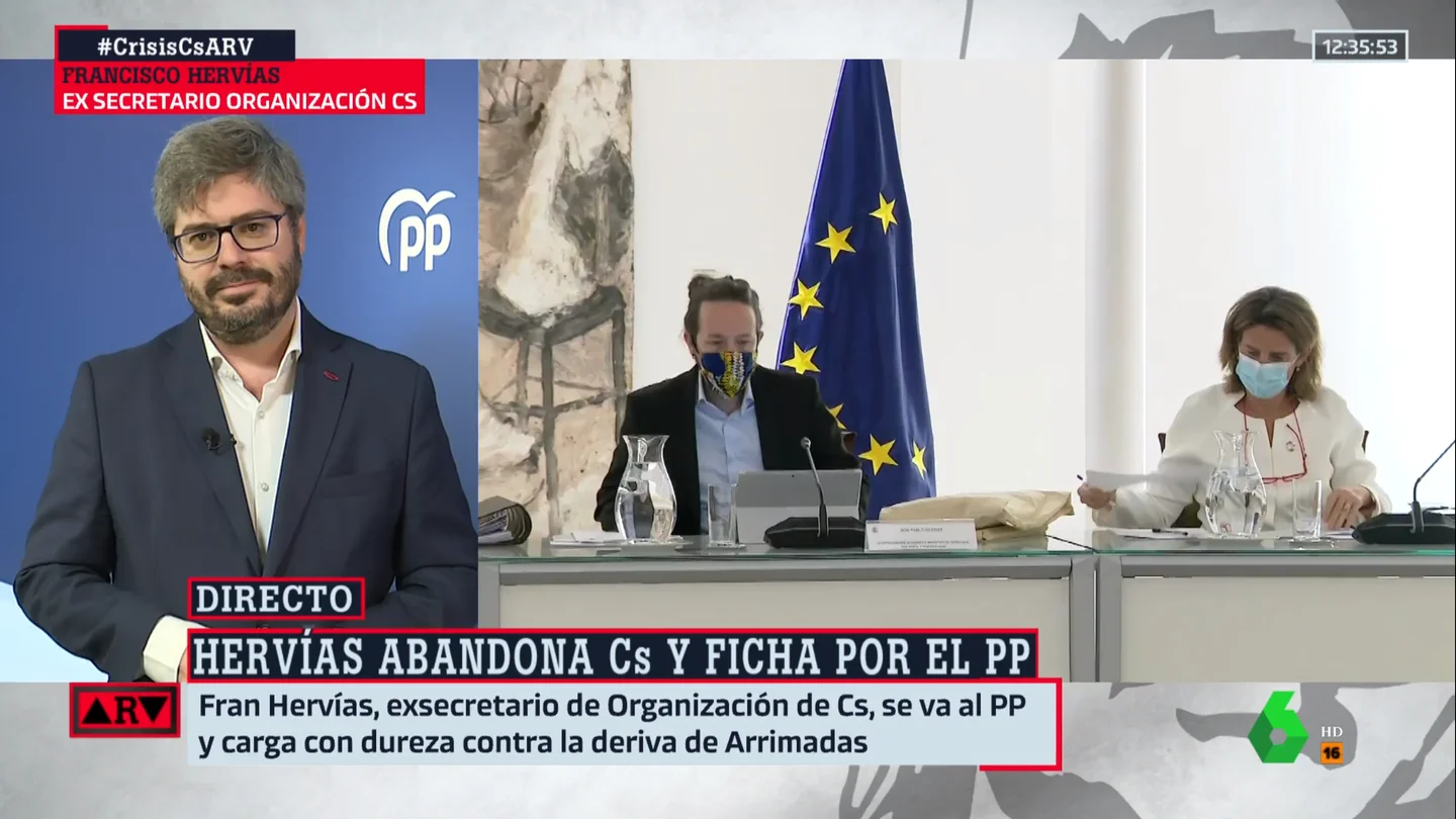 Fran Hervías, nuevo fichaje del PP, en ARV Fran Hervías ARV