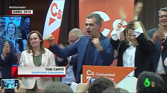 Wyoming recuerda cuando Toni Cantó celebró el resultado electoral de Cs "como si acabara de ganar la Champions" Wyoming recuerda cuando Toni Cantó celebró el resultado electoral de Cs "como si acabara de ganar la Champions"