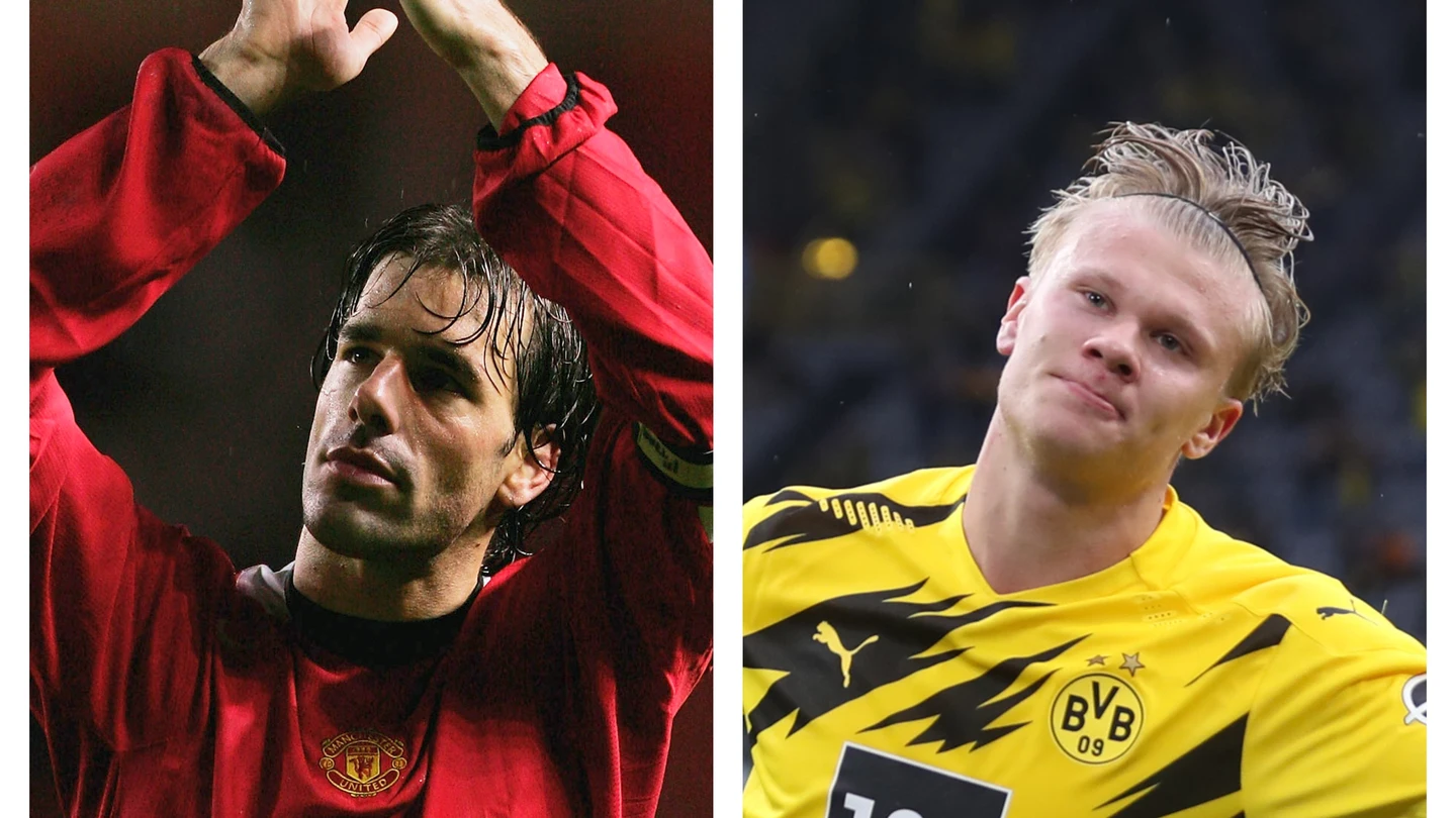 Van Nistelrooy y Haaland Van Nistelrooy y Haaland