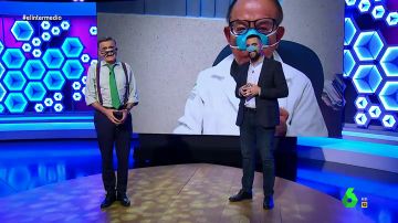 Wyoming y Dani Mateo se atreven a probar las mascarillas nasales en directo: "Es la última vez que me obligas a ponerme esta cosa ridícula"