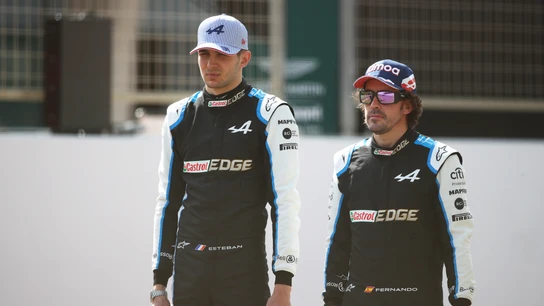 Fernando Alonso y Esteban Ocon Fernando Alonso y Esteban Ocon