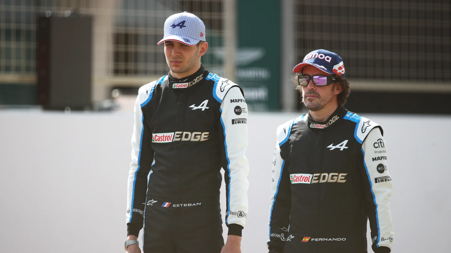 Fernando Alonso y Esteban Ocon Fernando Alonso y Esteban Ocon