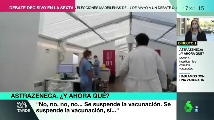 El momento en que se interrumpe la vacunación. El momento en que se interrumpe la vacunación.