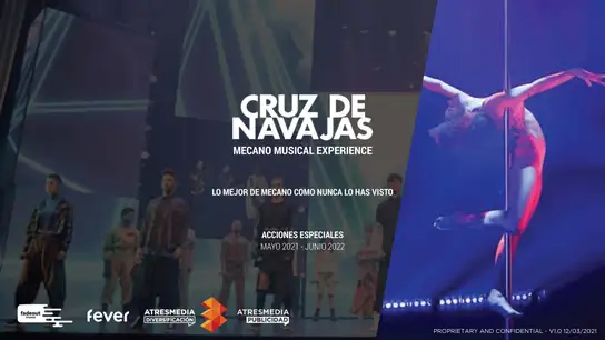 Atresmedia y Fever te acercan Cruz de Navajas: Mecano Musical Experience Nuevo Producto