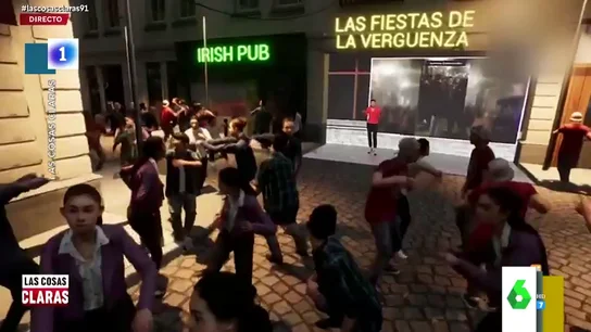 El "fiestón" en realidad virtual de RTVE para recrear las irresponsabilidades en las calles de Madrid El "fiestón" en realidad virtual de RTVE para recrear las irresponsabilidades en las calles de Madrid