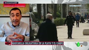 La opinión de Josep Corbella sobre las mascarillas en la playa.