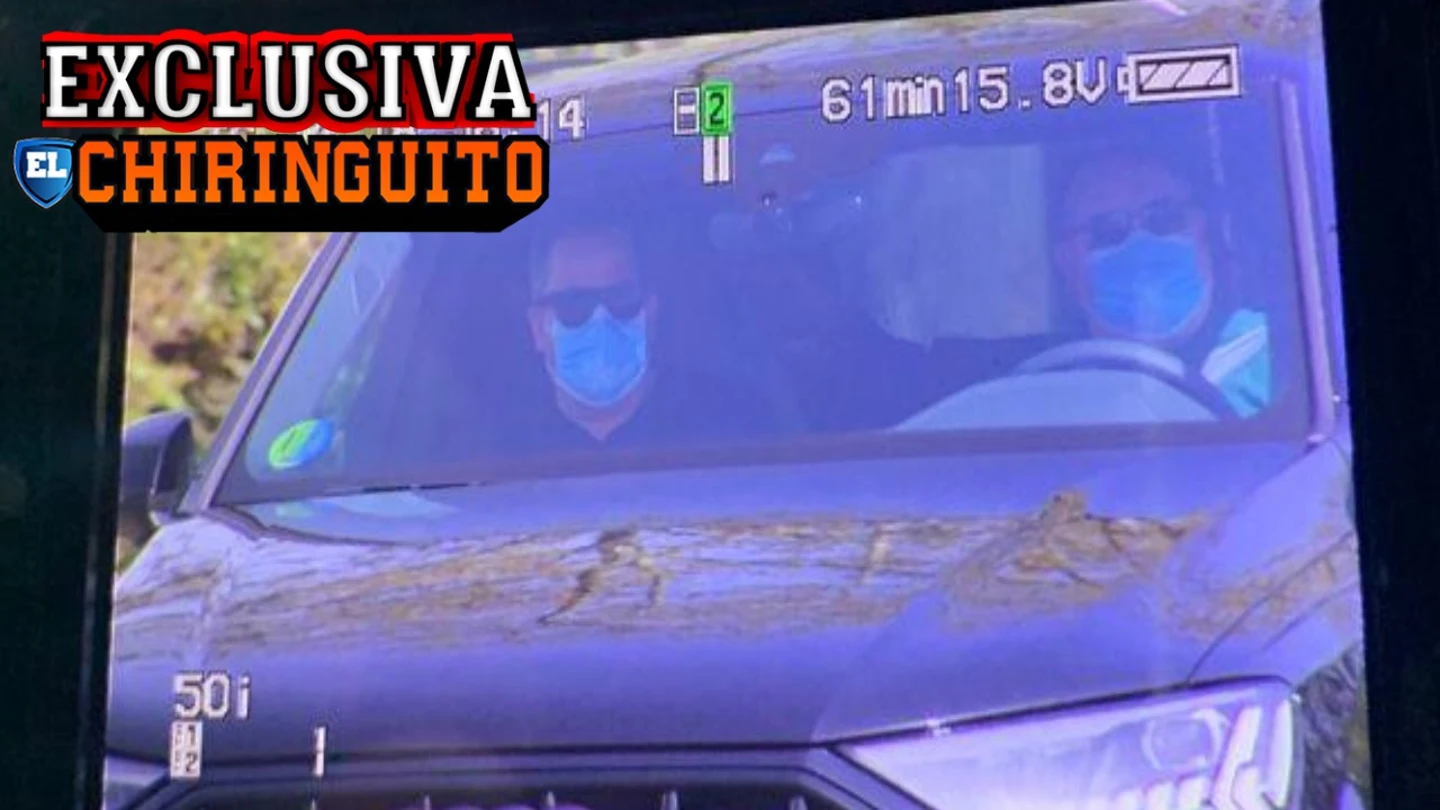 Raiola y el padre de Haaland, en Madrid. Imagen exclusiva de 'El Chiringuito' Raiola y el padre de Haaland, en Madrid. Imagen exclusiva de 'El Chiringuito'