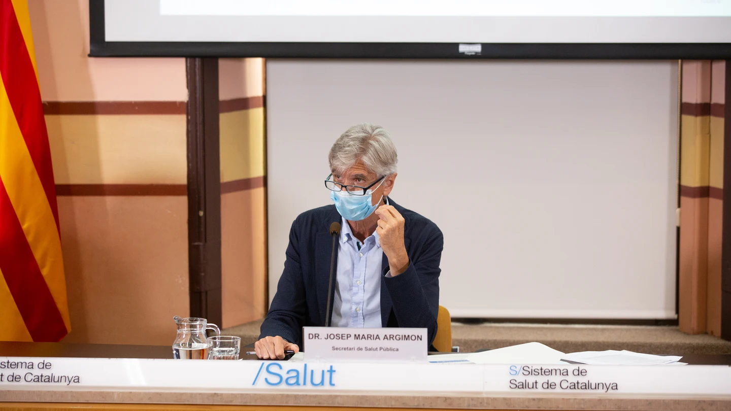 El secretario de Salud Pública de la Generalitat, Josep Maria Argimón, ofrece una rueda de prensa en la Consellería de la Salud Coronavirus cataluña