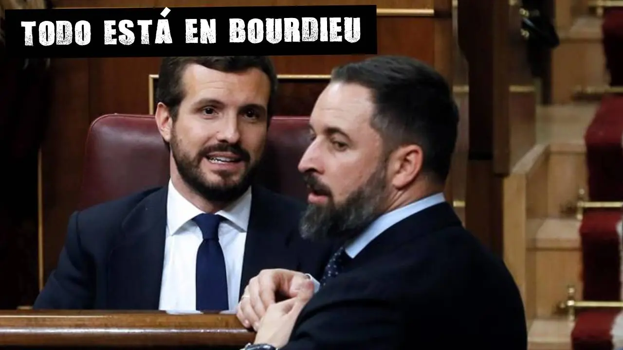Pablo Casado charla con Santiago Abascal