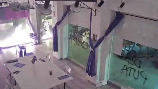 Atacan la sede de Podemos en Cartagena Atacan la sede de Podemos en Cartagena