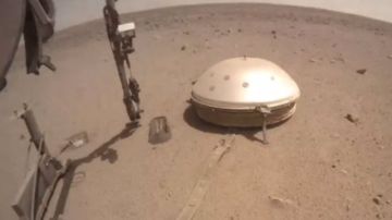 Imagen del módulo de aterrizaje InSight en Marte