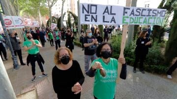 Manifestación de la Marea Verde en Murcia